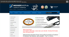 Desktop Screenshot of messershop.de